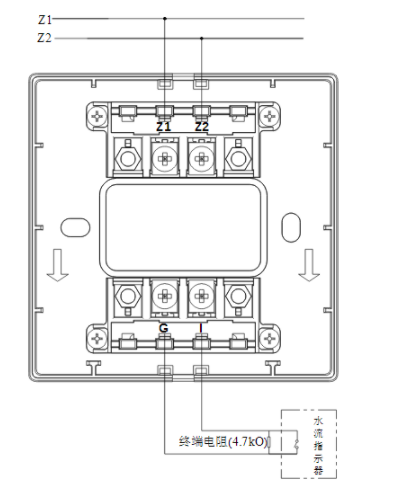 新疆新疆海灣消防GST-LD-8300B輸入模塊常開無源觸點接線圖