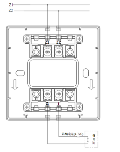 新疆海灣GST-LD-8300B輸入模塊常閉無源觸點接線圖