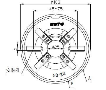 DZ-03定位底座 新疆海灣底座